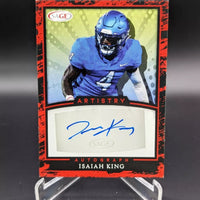 Isaiah King 2022 SAGE Red Autograph Series Mint Rookie Card #A-IK