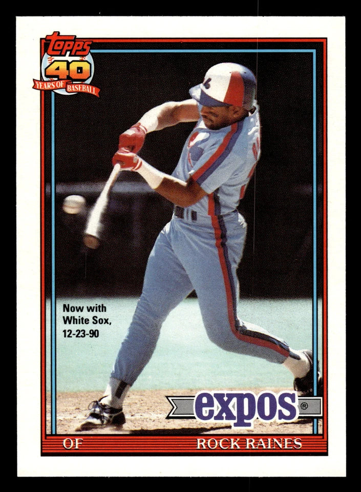 Tim Raines 1991 O-Pee-Chee Series Mint Card #360