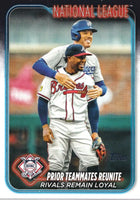 Albies Freeman 2024 Topps Prior Teammates Reunite Series Mint Card #481
