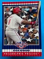 Ryan Howard 2008 Topps Opening Day Flapper Card Series Mint Card #FC-RH
