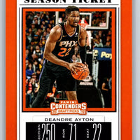 Deandre Ayton 2019 2020 Panini Contenders Draft Picks Season Ticket Series Mint Card #13