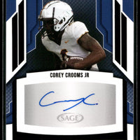 Corey Crooms Jr. 2024 SAGE ROOKIE Autograph Card #A-CCJ