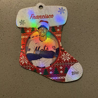 Francisco Lindor 2024 Topps Holiday Stocking Ornament Card #SDC-6
