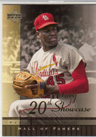 Bob Gibson 2001 Upper Deck Hall of Famers 20th Century Showcase Mint Card #S8
