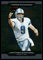 Matthew Stafford 2010 Topps Platinum Series Mint Card #9
