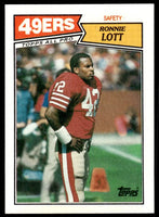 Ronnie Lott 1987 Topps Series Mint Card #123
