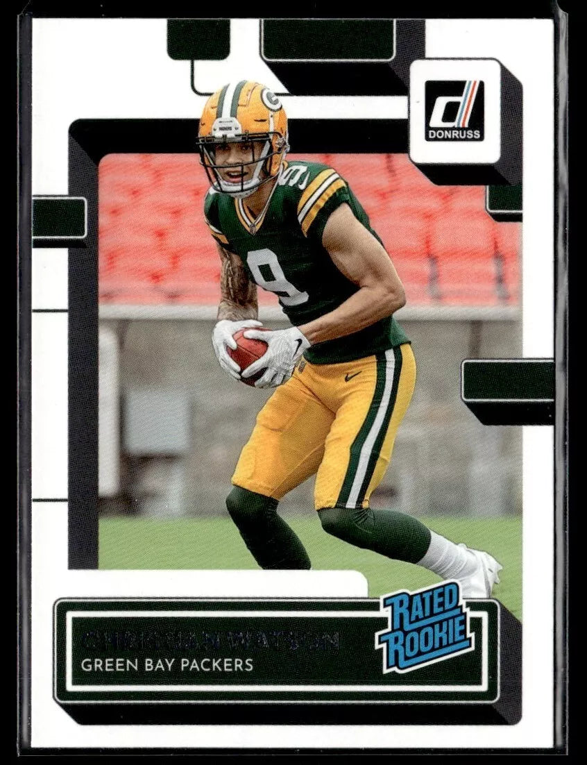 Christian Watson 2022 Panini Donruss Series Mint Rookie Card #335