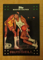 Bill Russell 2007 2008 Topps 50th Anniversary Black Mint Card #6
