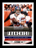 Eli Manning 2013 Score Franchise Series Mint Card #287
