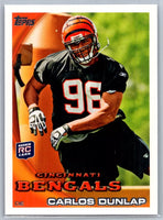 Carlos Dunlap 2010 Topps Series Mint Rookie Card #9
