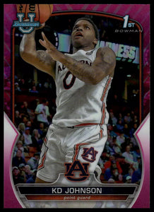 KD Johnson 2022 Bowman Chrome University 1st Bowman Pink Card #29