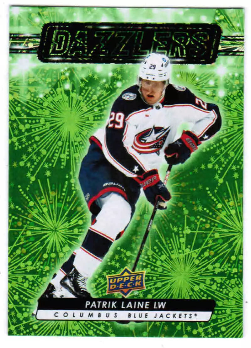 Patrik Laine 2023 2024 Upper Deck Dazzlers Green Mint Card  #DZ-90