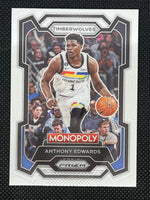 Anthony Edwards 2023 2024 Panini Prizm Monopoly Series Mint Card #52
