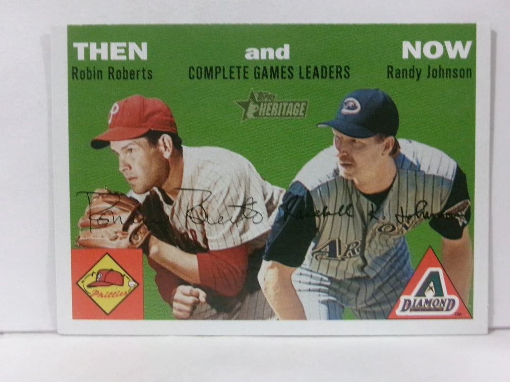 Randy Johnson 2003 Topps Heritage Then and Now Series Mint Card #TN9