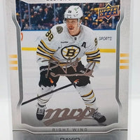 David Pastrnak 2024 2025 Upper Deck MVP Silver Script Mint Card #MR9