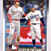 Shohei Ohtani and Mookie Betts 2024 Topps Elites Series Mint Card #138