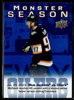 Connor McDavid 2023 2024 Upper Deck Monster Season Mint Card #MS-49
