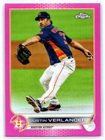 Justin Verlander 2022 Topps Chrome Pink Series Mint Card #87
