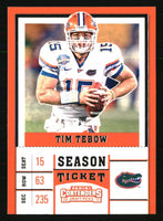 Tim Tebow 2017 Panini Contenders Season Ticket Series Mint Card #93
