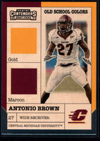 Antonio Brown 2017 Panini Contenders Draft Picks Old School Colors Series Mint Card #11
