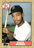 Ellis Burks 1987 Topps Traded Series Mint Rookie Card #14T
