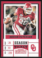 Adrian Peterson 2017 Panini Contenders Season Ticket Series Mint Card #3
