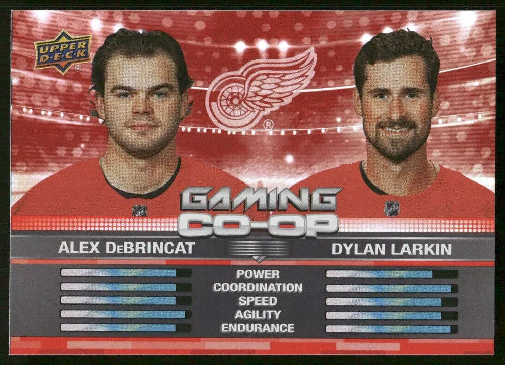 Alex DeBrincat/Dylan Larkin 2024 2025 Upper Deck Gaming Co-Op Series Mint Card #CGO14