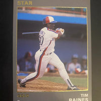 Tim Raines 1990 Star Company Gold Promo Card