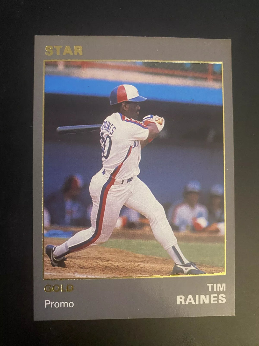 Tim Raines 1990 Star Company Gold Promo Card