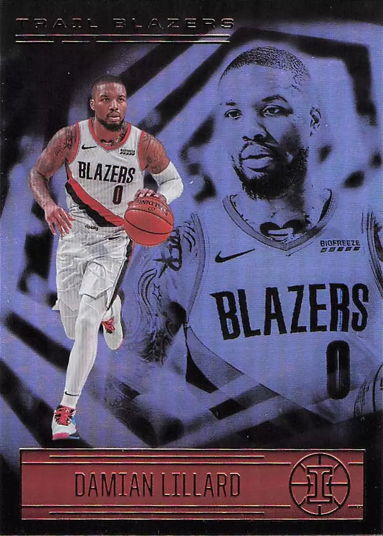 Damian Lillard 2020 2021 Panini  Illusions Series Mint Card #124