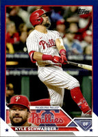 Kyle Schwarber 2023 Topps Blue Series Mint Card #466
