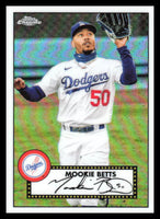 Mookie Betts 2021 Topps Chrome 1952 Topps Redux Series Mint Card  #TC52-6
