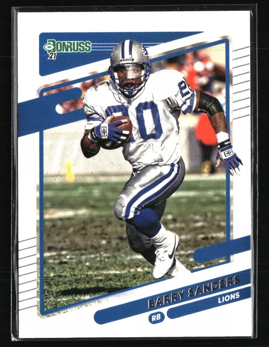 Barry Sanders 2021 Donruss Series Mint Card #173