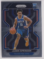 Jaden Springer 2021 2022 Panini Prizm Series Mint Rookie Card #317
