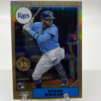Vidal Brujan 2022 Topps Chrome 1987 35th Anniversary Series Mint Card #87BC-17