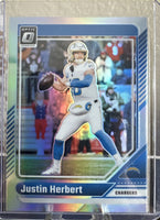 Justin Herbert 2024 Donruss Optic Silver Prizm Series Mint Card #106
