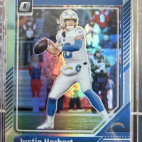 Justin Herbert 2024 Donruss Optic Silver Prizm Series Mint Card #106