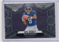 Malik Nabers 2024 Panini Mosaic NFL Debut Series Mint Rookie Card #284
