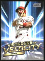 Mike Trout 2023 Topps Stadium Club Virtuosos of Velocity Mint Card #VV1
