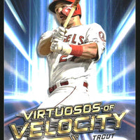 Mike Trout 2023 Topps Stadium Club Virtuosos of Velocity Mint Card #VV1