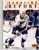 Brett Hull 1995 1996 Upper Deck Scouting Report Series Mint Card #251
