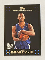 Mike Conley 2007 2008 Topps 50th Anniversary Black Mint Rookie Card #114
