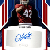 Joshua Karty 2024 SAGE ROOKIE Autograph Card #A-JK2