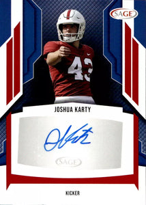 Joshua Karty 2024 SAGE ROOKIE Autograph Card #A-JK2