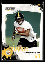 Antonio Brown 2010 Score Football Series Mint Rookie Card #307
