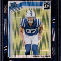 Laiatu Latu 2024 Donruss Optic Purple Shock Rated Rookie Series Mint Card #267