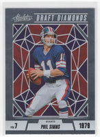 Phil Simms 2024 Panini Absolute Draft Diamonds Series Mint Card #DD-PSS
