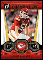 George Karlaftis 2024 Donruss Champ is Here Series Mint Card #16
