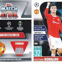 Cristiano Ronaldo 2021 2022 Topps Match Attax EXTRA UEFA Action Highlight Series Mint Card  #AH6