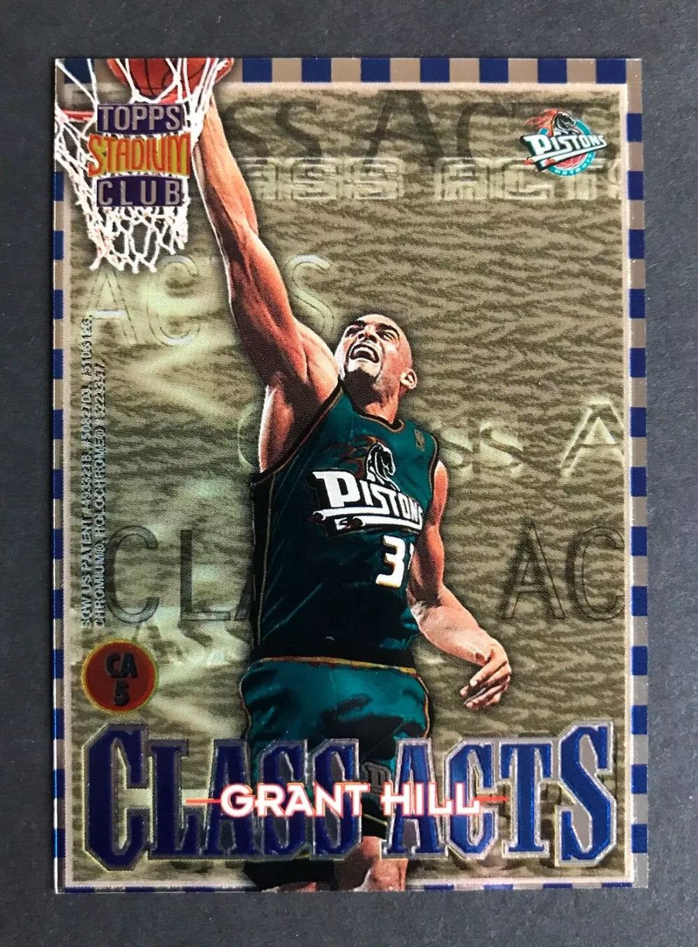 Grant Hill 1996/ 1997 Stadium Club Class Acts Series Mint Card #CA5